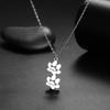 Xiaomi Custom Name Paw Pendant Necklace Personalized Engraved Letter Necklaces for Women Stainless Steel Tiny Dog Paw Jewelry
