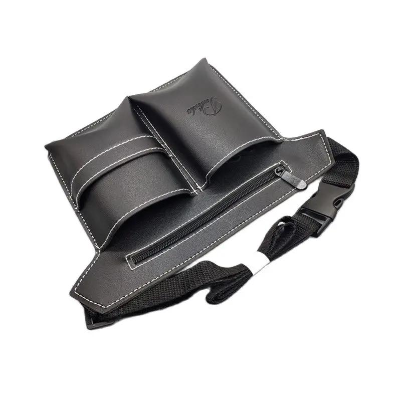 Leather Scissors Pouch Salon Barber Hairdressing Scissor Holder Bag Hair Stylist Tool Waist Pack Bag Comb Shear Holder