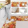 Thanksgiving Carpet Pumpkin Maple Leaf Carpet Kitchen Rug Long Carpet Doormat Living Room Bedroom Sofa Soft Floor Mat