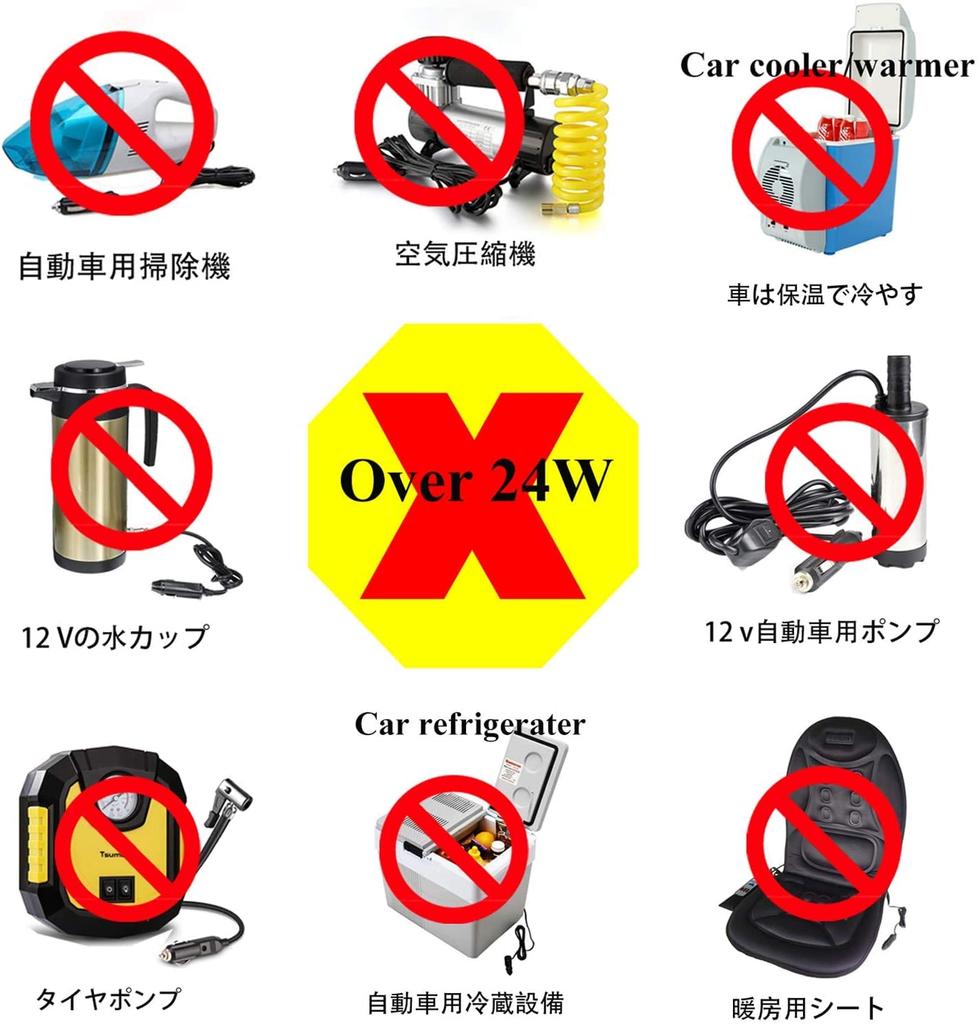 VHBW Power Conversion Adapter 24W 12V2A Adapter 100V 110V 120V To 12V Car Cigarette Lighter Socket AC-DC