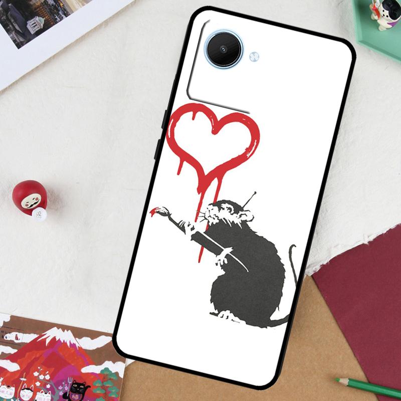Cute Cartoon Animal Rat For Realme 13 Pro Plus 14 12 10 11 GT 6 5 6T GT7 Pro C51 C21Y C25S C75 C67 C61 C53 C55 Case
