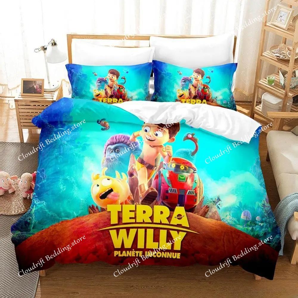 Game Terra Willy Bedding Set Single Twin Full Queen King Size Bed Set Adult Kid Bedroom Duvet Cover Sets 2D Anime Bed Sheet Set