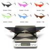 Oversized Shauna Cat Triangle Women Eye Sunglasses Ins Poplar Rimless Onepiece Clear Ocean Lens Tinted Sun Glasses Uv400