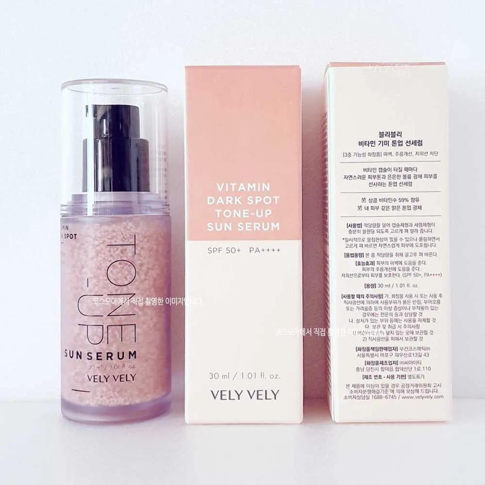 VELY VELY Vitamin Dark Spot Tone-Up Sun Serum 30mL + 30mL Volume Radiance Tone-Up