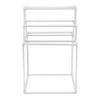 Towel Rack 8-Bar Outdoor PVC Towel Holder for Poolside Spa Bathroom White
