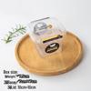 Square Mousse Soy Milk Cake Box: Wooden Cup Packaging for Tiramisu and Dessert Baking
