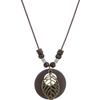 New Chinese Zen Ring Necklace for Women New Retro Chinese Style Long Pendant Sweater Chain Versatile Accessories
