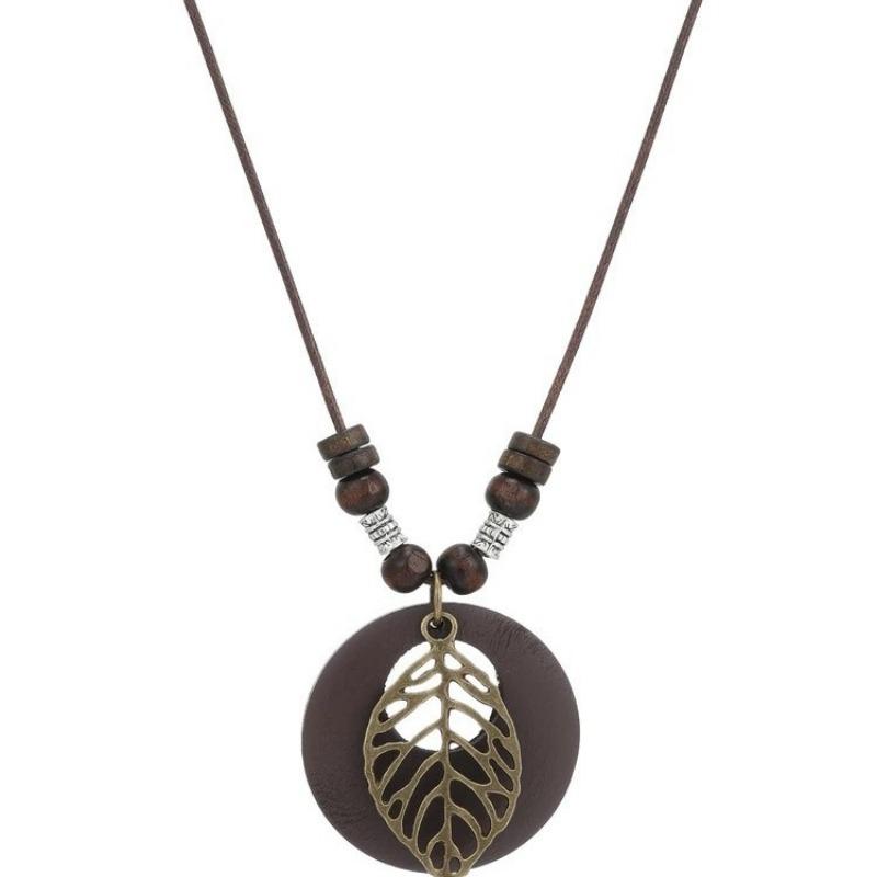 New Chinese Zen Ring Necklace for Women New Retro Chinese Style Long Pendant Sweater Chain Versatile Accessories