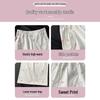 White Floral High-Waisted Yamamoto Summer 2025 Bowknot Wide-Leg Casual Pants