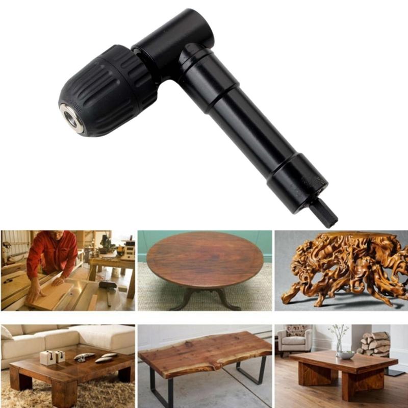90 Degree Electric Drill Right Angle Bender Extension Fitting Conversion Angle Drill Three Jaw Chuck Conversion Head-