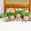 Simulation Creative Lotus Potted Plush Toy Fun Plant Lotus Ornament Living Room Decoration Doll Machine Doll
