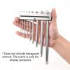 Space Saving Metal Wall Mounted Panel For Hex Wrench Holder Compact Tool Shelf With Screw Mounting