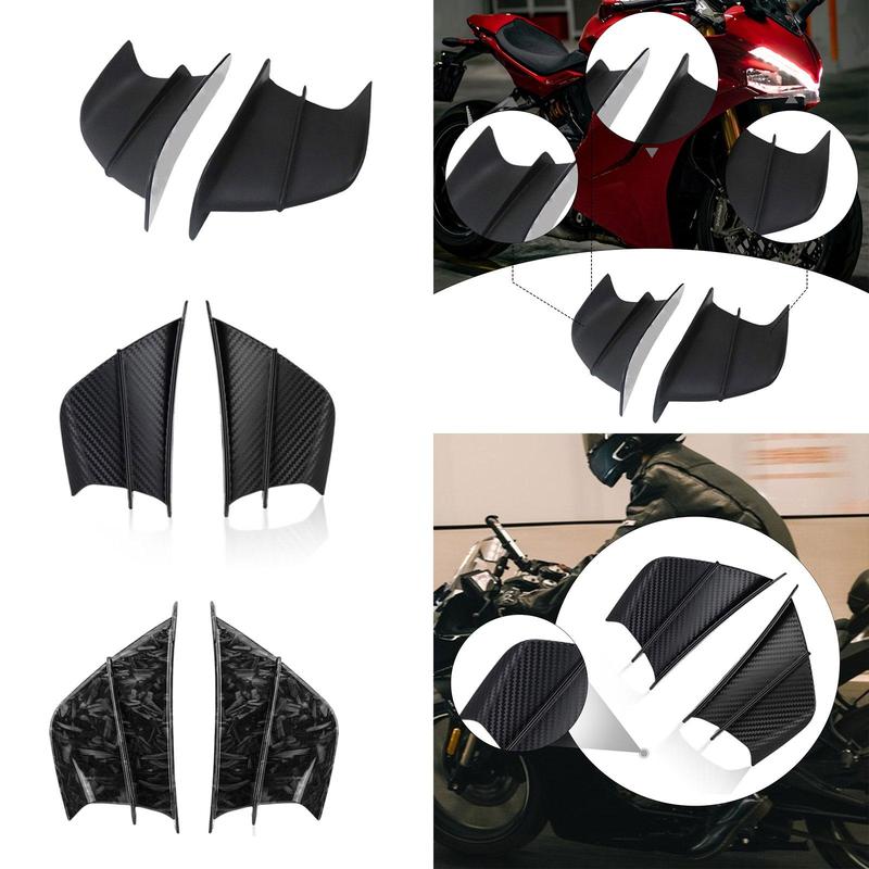 2x Motorbikes Front Side Air Wind Wing Replace Motorcycle Fairing Winglets