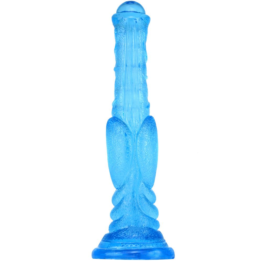 Eggless Horse Cock Large Simulation Transparent Dildo Big Mac Female with Silicone Dildo Sexy Special-shaped Horse Whip