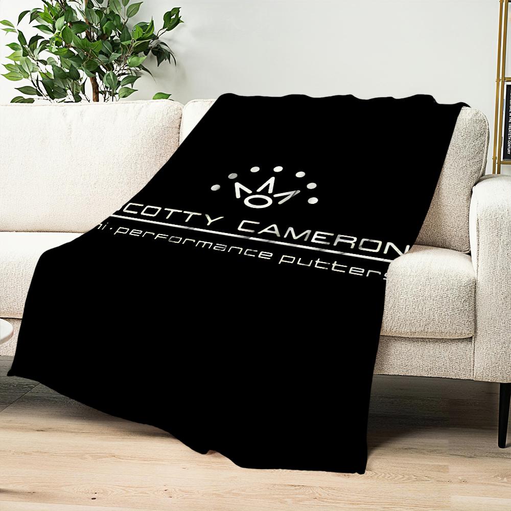 Scotty Cameron Golf Logo Blanket Blanket for Couch Sofa Travel Home Hiking Picni Bed Beding Flannel Blanket Birthday Gift