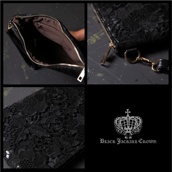 [BLACK JACKALL CROWN] Clutch Bag/shoulder Bag, 2-way Design, TH0213