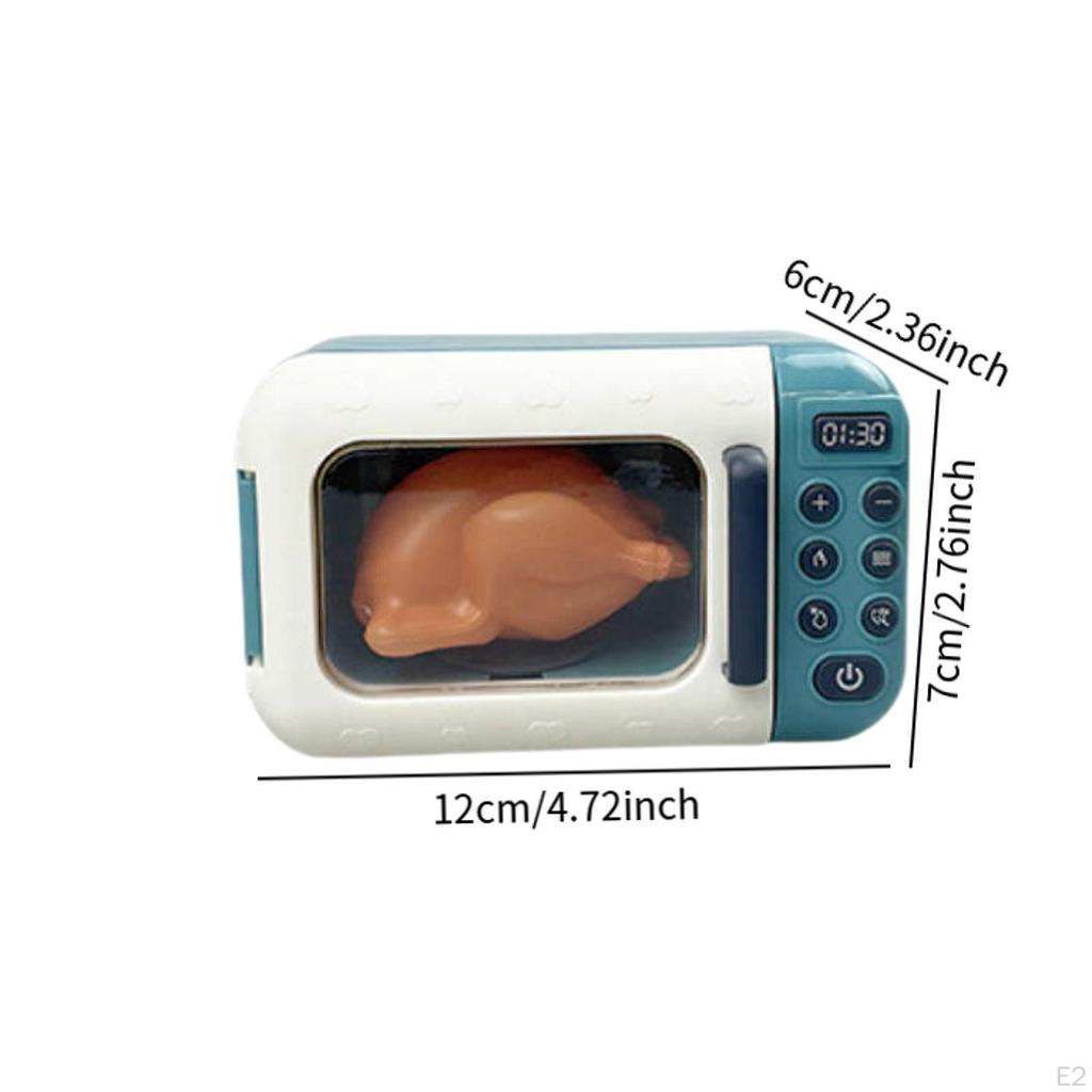 17Pcs Kids Pretend Play Microwave Toys Sets Cookwares Toy for 3 Year Old up