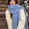 Dame Vinter Plysj Langt Skjerf med Dusk - Mykt Varmt Tykt, Varmt og Vindtett Skjerf, Multifunksjonelt Skjerf for Daglig Utflukt