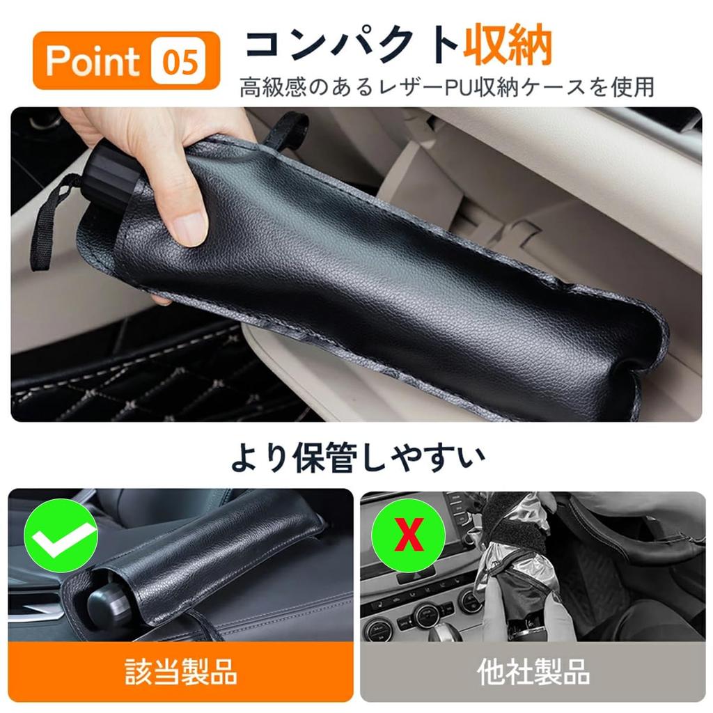 UXPRIN Car Front Sunshade with 10 Strong UV Light Heat Foldable Sunshade for Kei Universal Fit for the Front of Your Protects Interior Includes