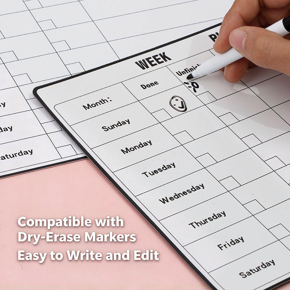 To Do List Dry Erase Planner Dry Erase Monthly Weekly Planner Meal Planner Board Fridge Magnet Use