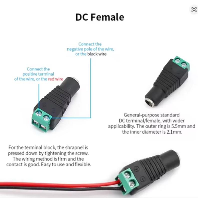 Adjustable Power Supply Variable AC-DC Power Adapter Laboratory 3V-24V-3A with US/EU Plug Female Home Appliance Alligator Clip