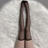 Sexy black stockings thin white silk long leg knee socks thigh stockings half pure lace fishnet stockings Sy