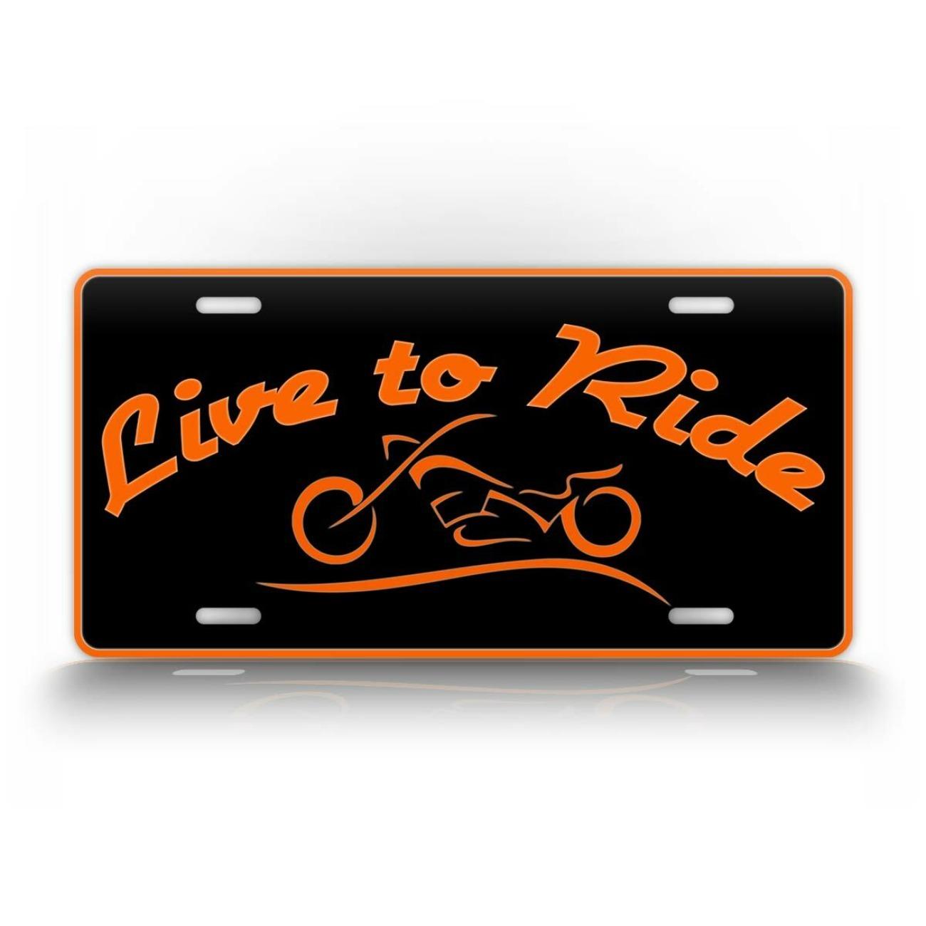 

LIVE TO RIDE Motorcycle Biker Metal Sign Garage Wall Decor белый