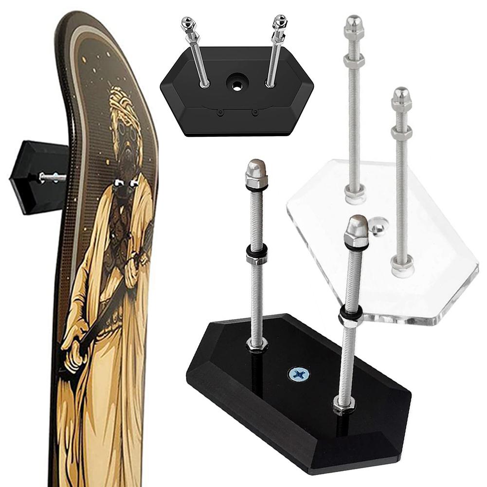 Skateboard Display Rack Skateboard Storage Holder Wall Mounting Deck Rack Acrylic Skateboard Rack for Display and Storage