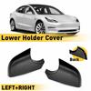 2PC Right & Left Door Wing Mirror Lower Holder Cover For Tesla Model 3 2017-