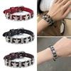 Vintage Stern Leder Uhrenarmband Armband für Damen Süß Cool Charm Mode Verstellbares Armband Halloween Schmuck Geschenk