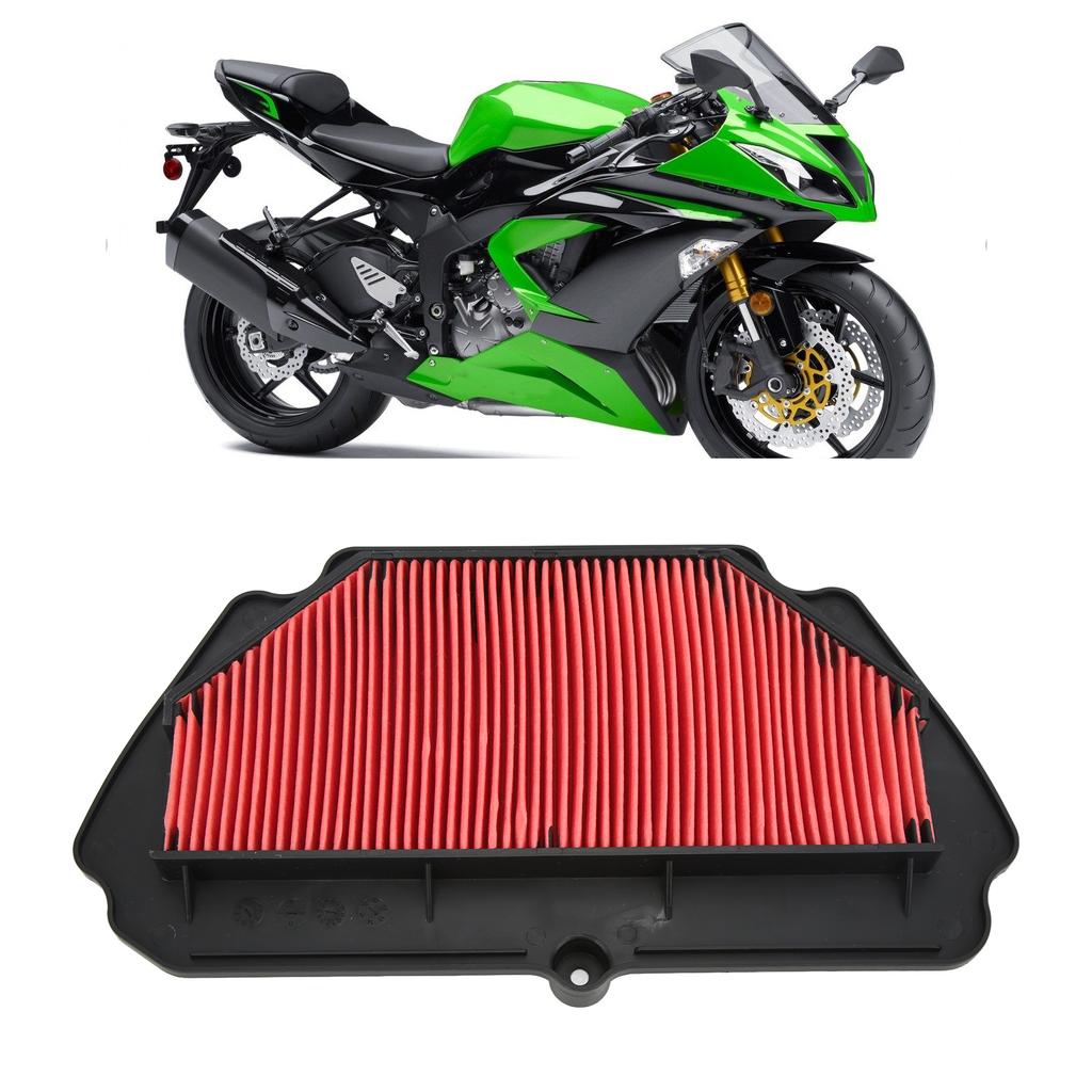 Motorcycle Air Cleaner Pleated Media Filter Replacement for Ninja ZX6R 2009?2013