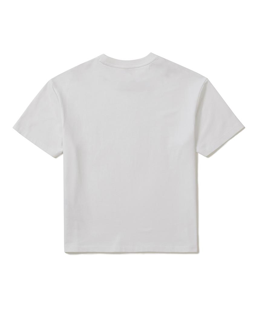 SNOWPEAK APPAREL Askin Women'S Foam Lettering Short Sleeve T-Shirt (S25Mwfts87) Off White