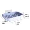 Layer-Drawing Type Draining Soap Dispenser Wall Hanging Soap Box Bathroom