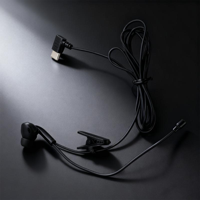 3.5mm/Type C in Ear Single-Side Earphones Mono Earbud Corded Headsets Headphone Single Side for MP3 MP4 Mobile Phones Notebook