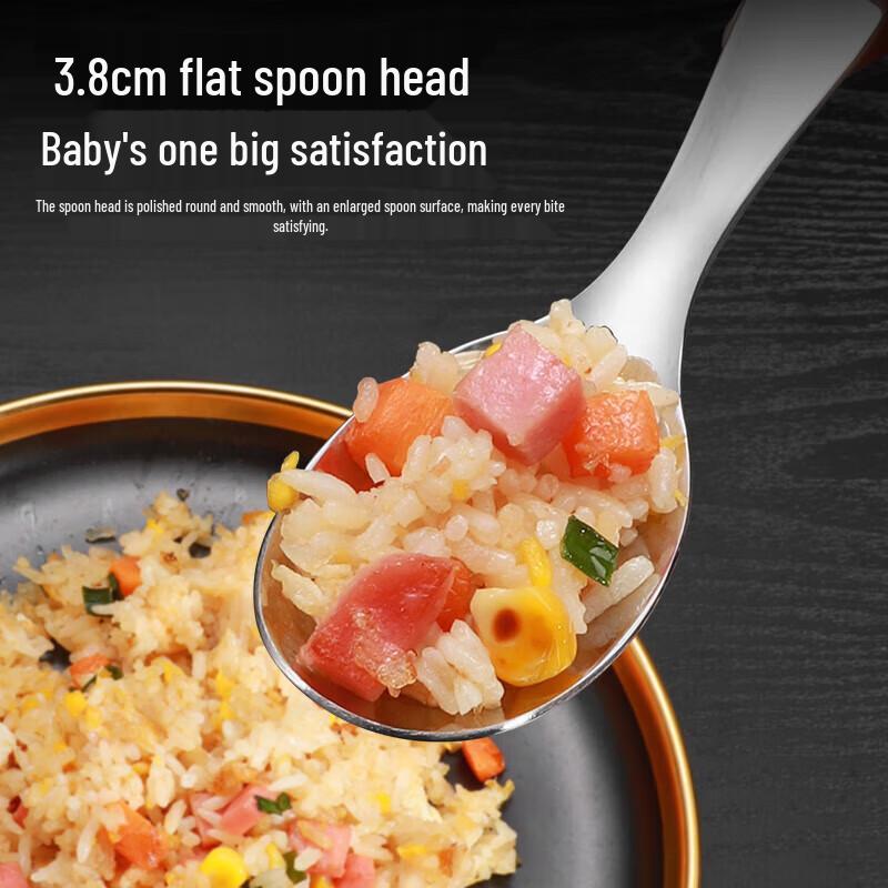 MAXCOOK 316 Stainless Steel Kids Fork and Spoon Set