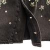 unused Lily Brown Mini length With bijoux Denim skirt 1 black Women Used