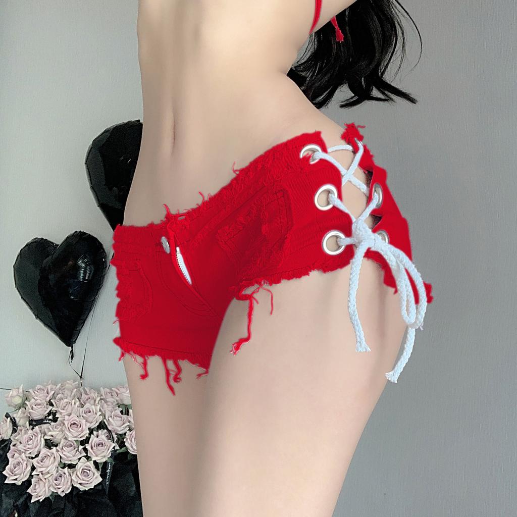 Summer Women's European American Denim Shorts Low Waist Sexy Hot Pants Stylish Denim Shorts For Women Casual Wear Comfortable Fit