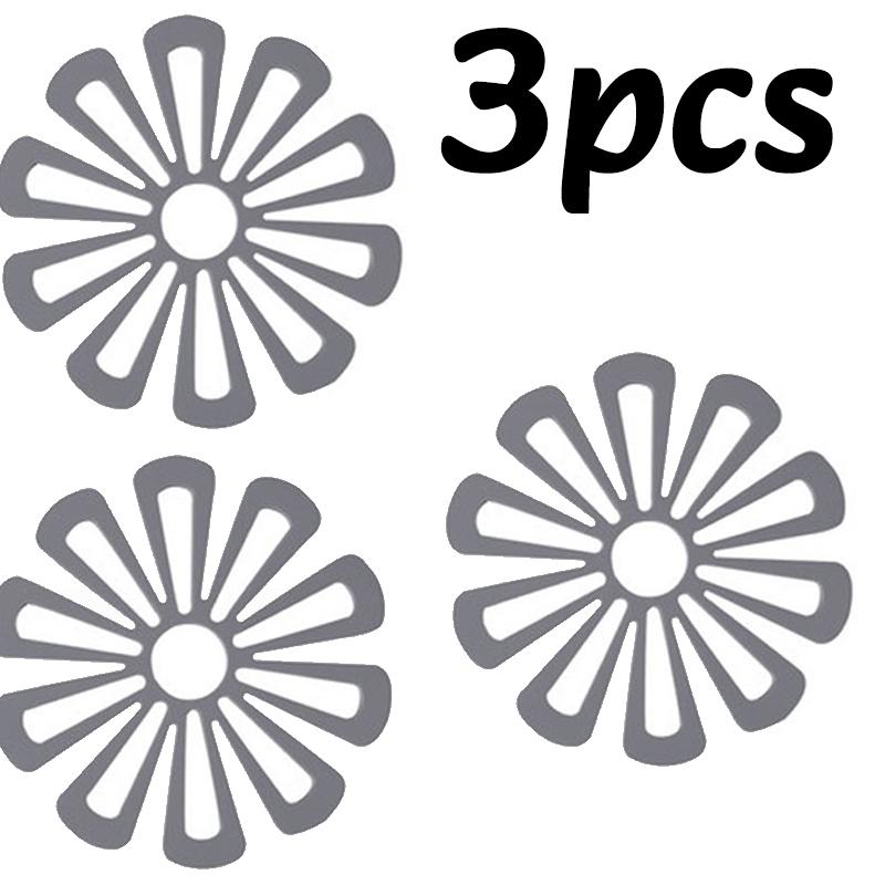 1/3PC Flower-Shaped Silicone Hot Pad Silicone Kitchen Insulation Coasters Hot Pad For Bowls Pots Cups Non-Slip Home Dining Mat