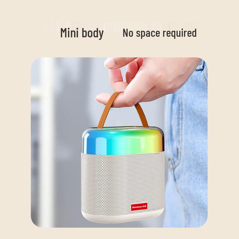 Newsmy Portable Bluetooth Karaoke Microphone Speaker