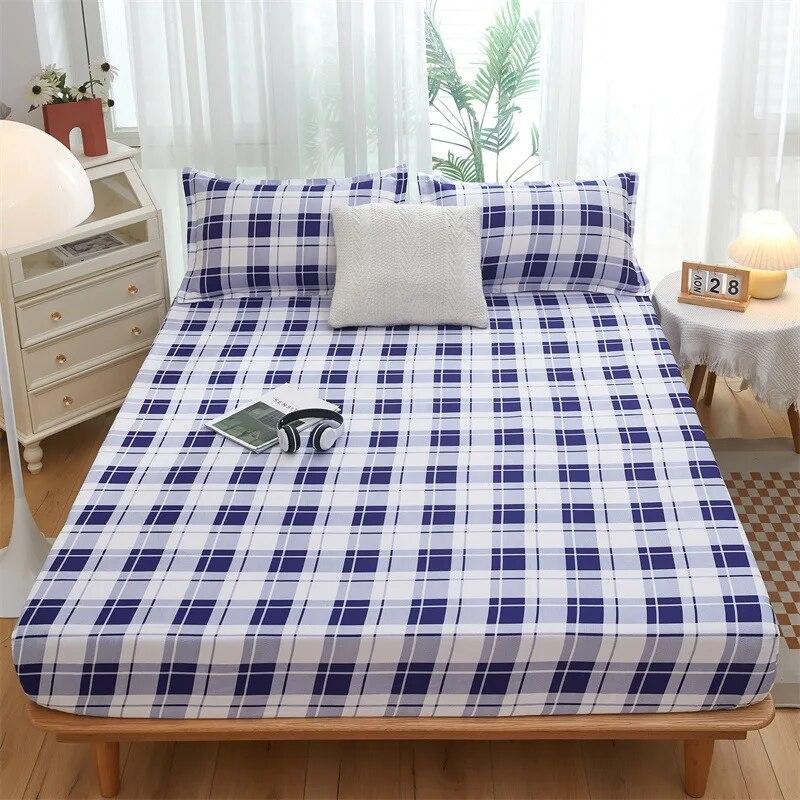 Double Bed Fitted Sheet Quilting Bedspread On The Bed Woven Air-Permeable Mattress Cover Single Bed Cover Bed with Pillowcases