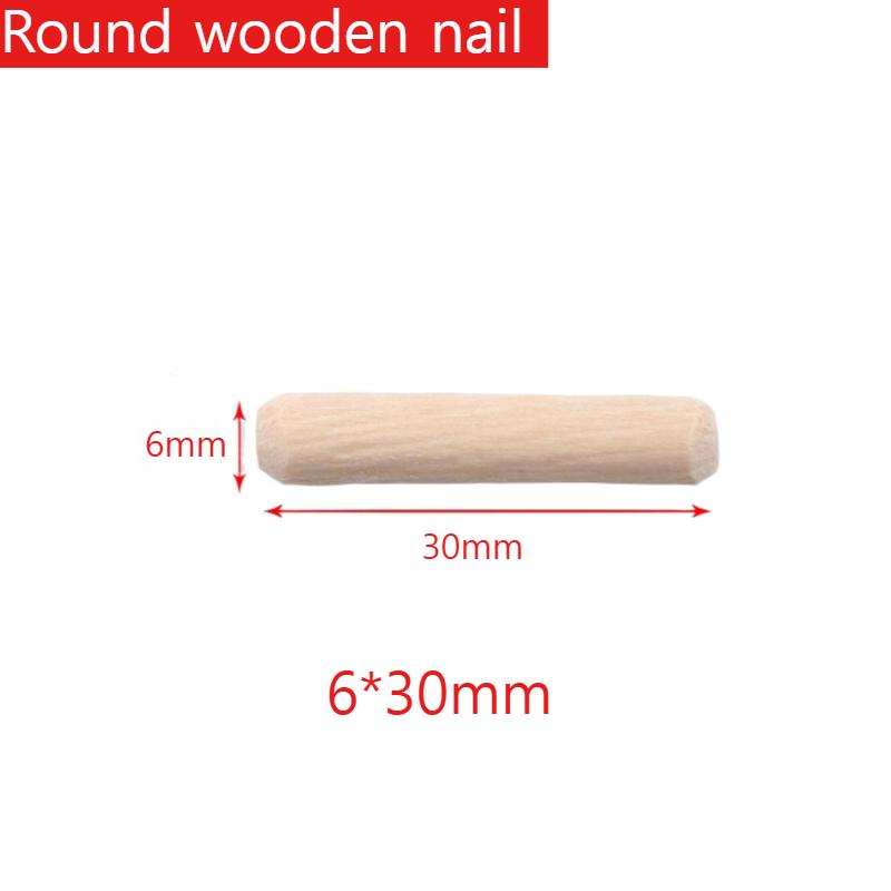 30/50Pieces of Multi Size Round Wooden Nails, Circular Wooden Stoppers for Cabinet Assembly, Hamster Cage DIY and Craft Projects