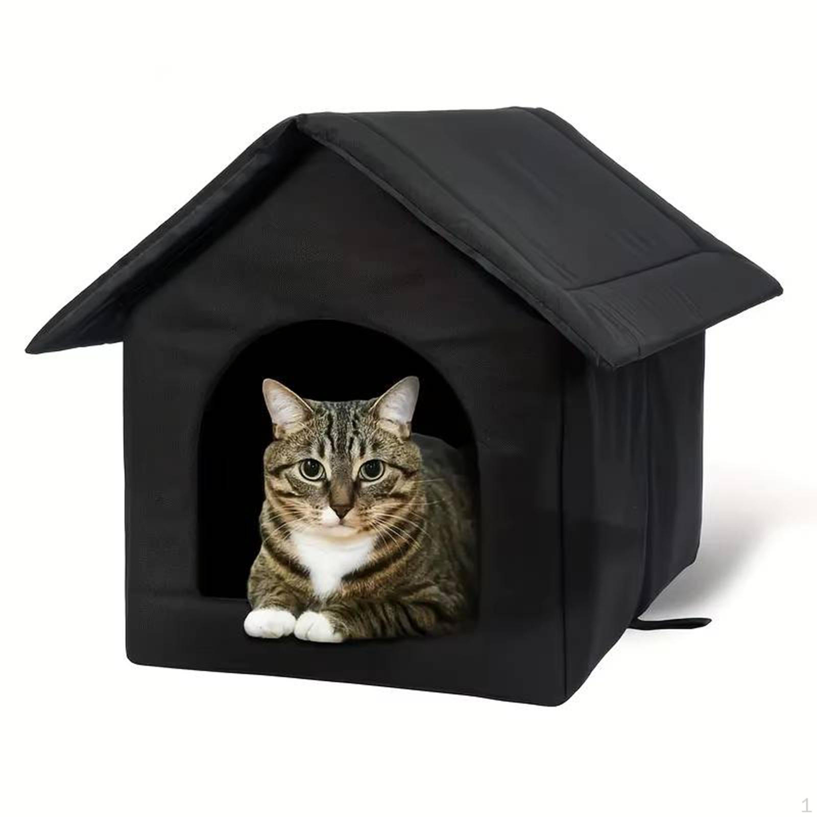 

Вуличний будиночок-притулок для котів Ізольований Вітрозахисний Домашній улюбленець Кошеня для Зими Громадський Ґанок L