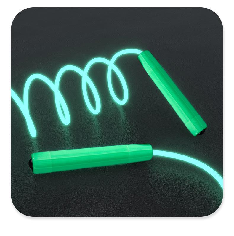 Luminous LED Fiber Optic Skipping Rope for Kids & Adults - Dazzling Colorful Light for Outdoor Evening Fun