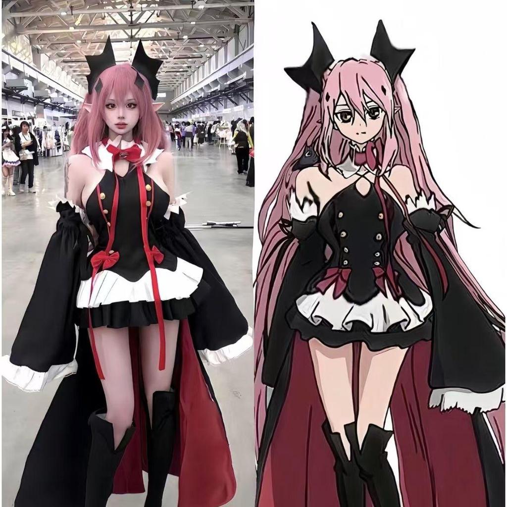 Anime Seraph of the end Krul Tepes Cosplay LolitaDress Vampire Costume Uniform