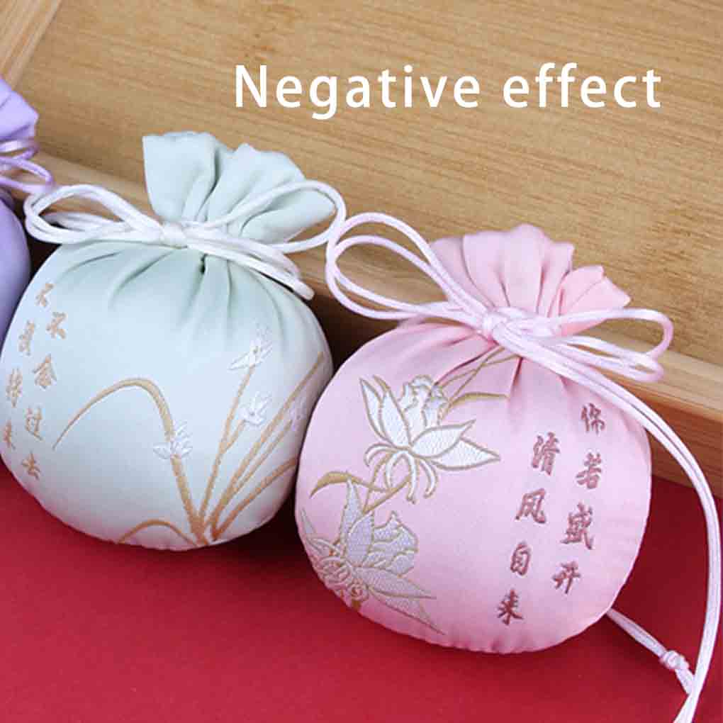 Embroidery Sachet Drawstring Jewelry Gifts Bag Home Office Living Room Hanging Car Rear Review Decoration Pendant