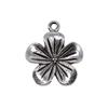 Simple Flower Charms Antique Alloy Pendants For Minimalist Floral Jewelry