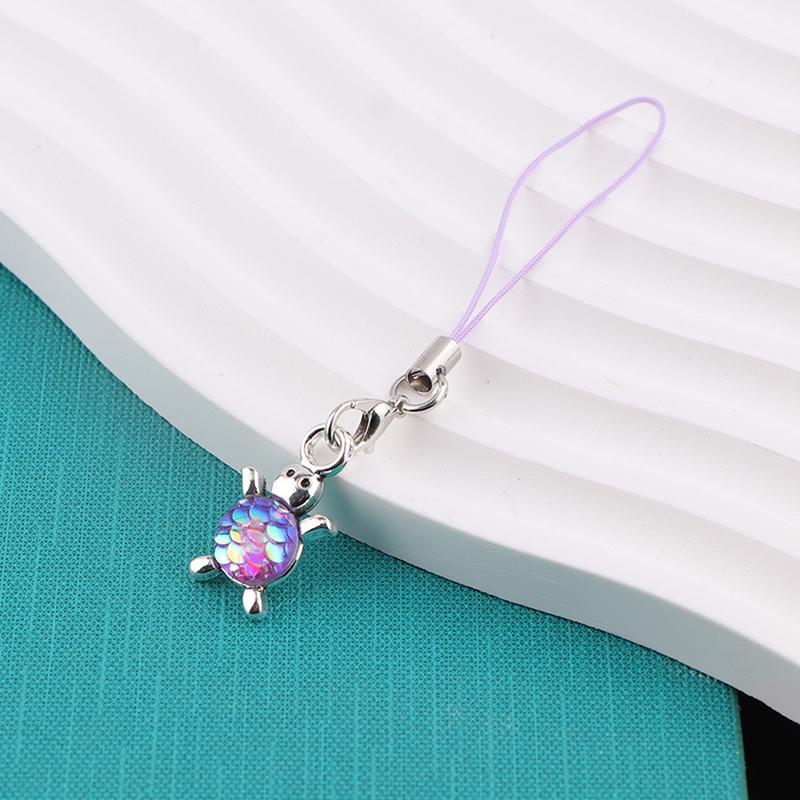 Anti Loss Mini Fish Scale Turtle Mobile Phone Strap Chain Pendants Bag Hangings Decoration