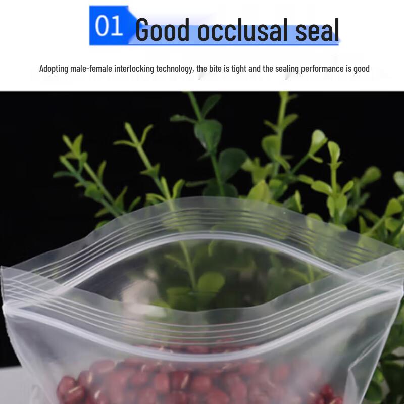 Thickened Red-Edge Sealable Transparent Sample Bags