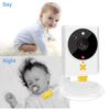 2.4 Inch Baby Monitor with Night Vision Temperature and Time Display Music Player and Two-Way Talk Function