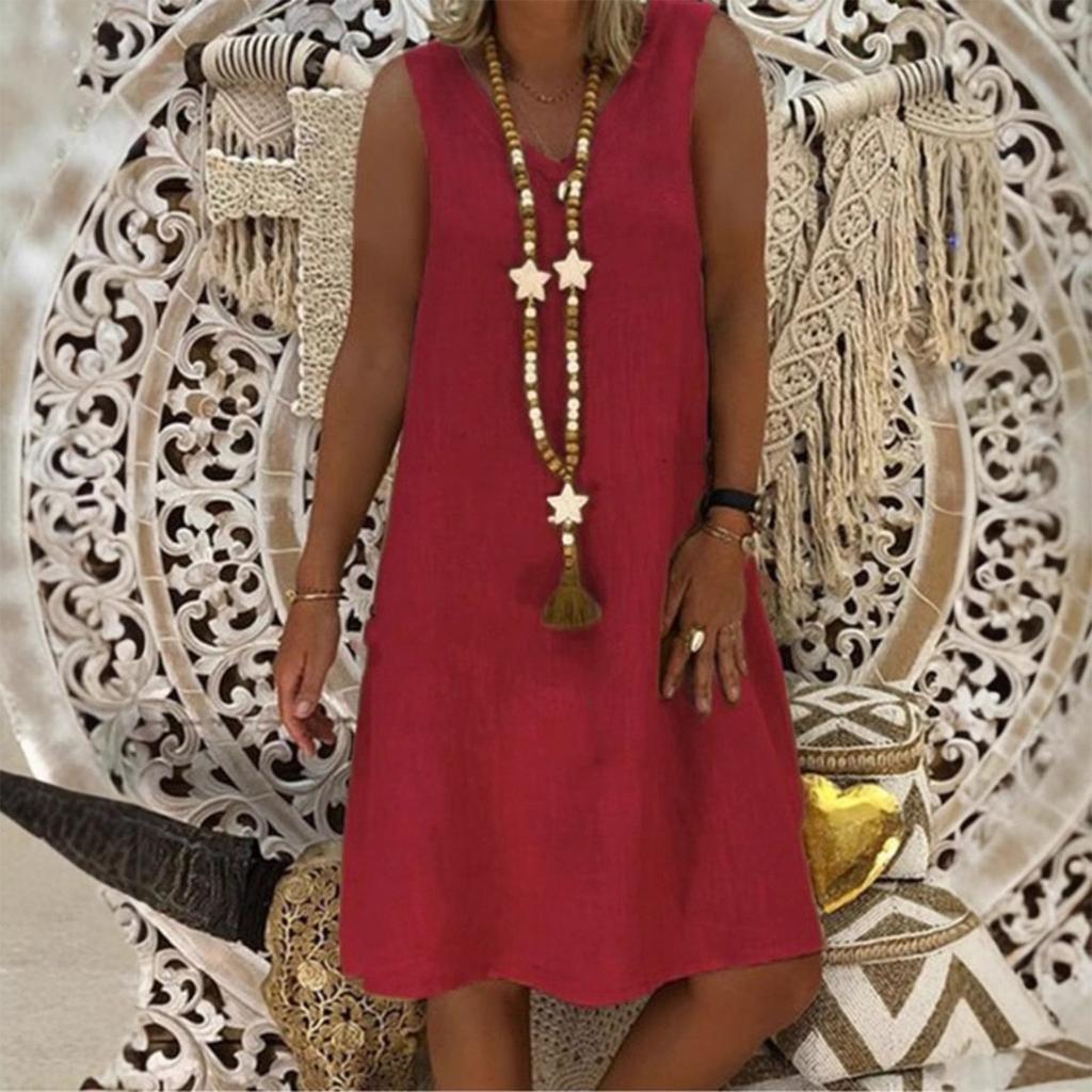 Women's Casual And Fashionable Solid-color Dress